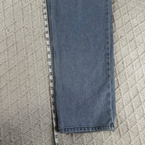 Vintage Calvin Klein Jeans Mens 32x34 Blue Tapered Cotton Light Wash - Picture 8 of 9